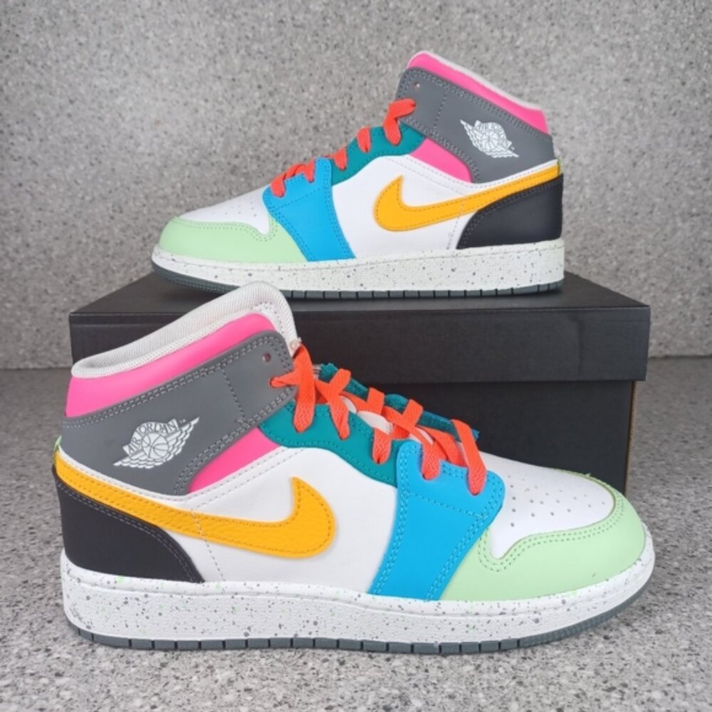 Nike Air Jordan 1 Mid SE Multi-Color Colorful Shoes Sneakers